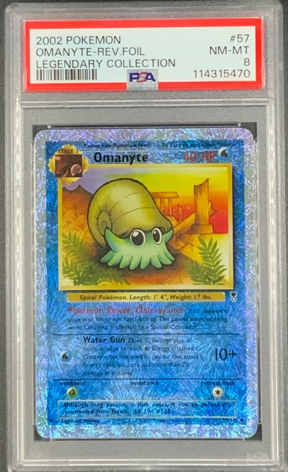 2002 Pokémon Legendary Collection Omanyte