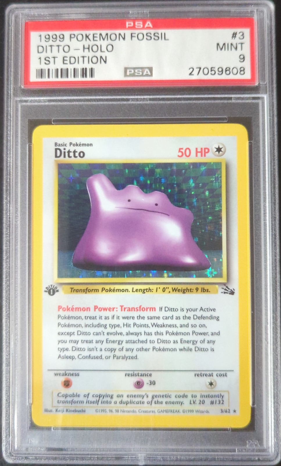 1999 Pokémon Fossil Ditto (3)