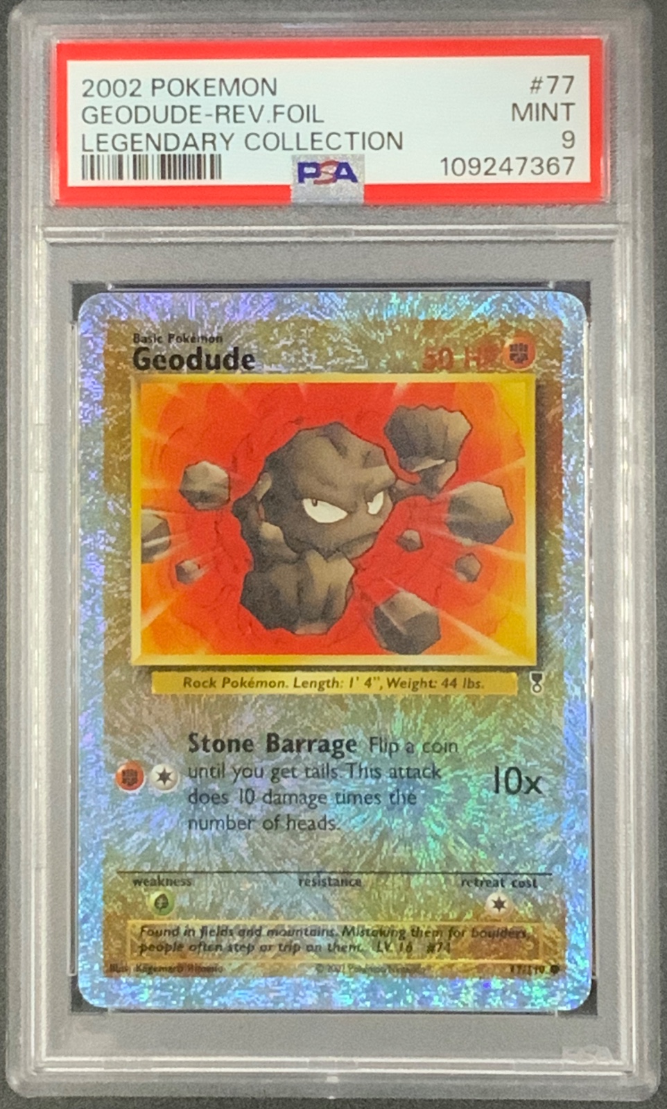 2002 Pokémon Legendary Collection Geodude