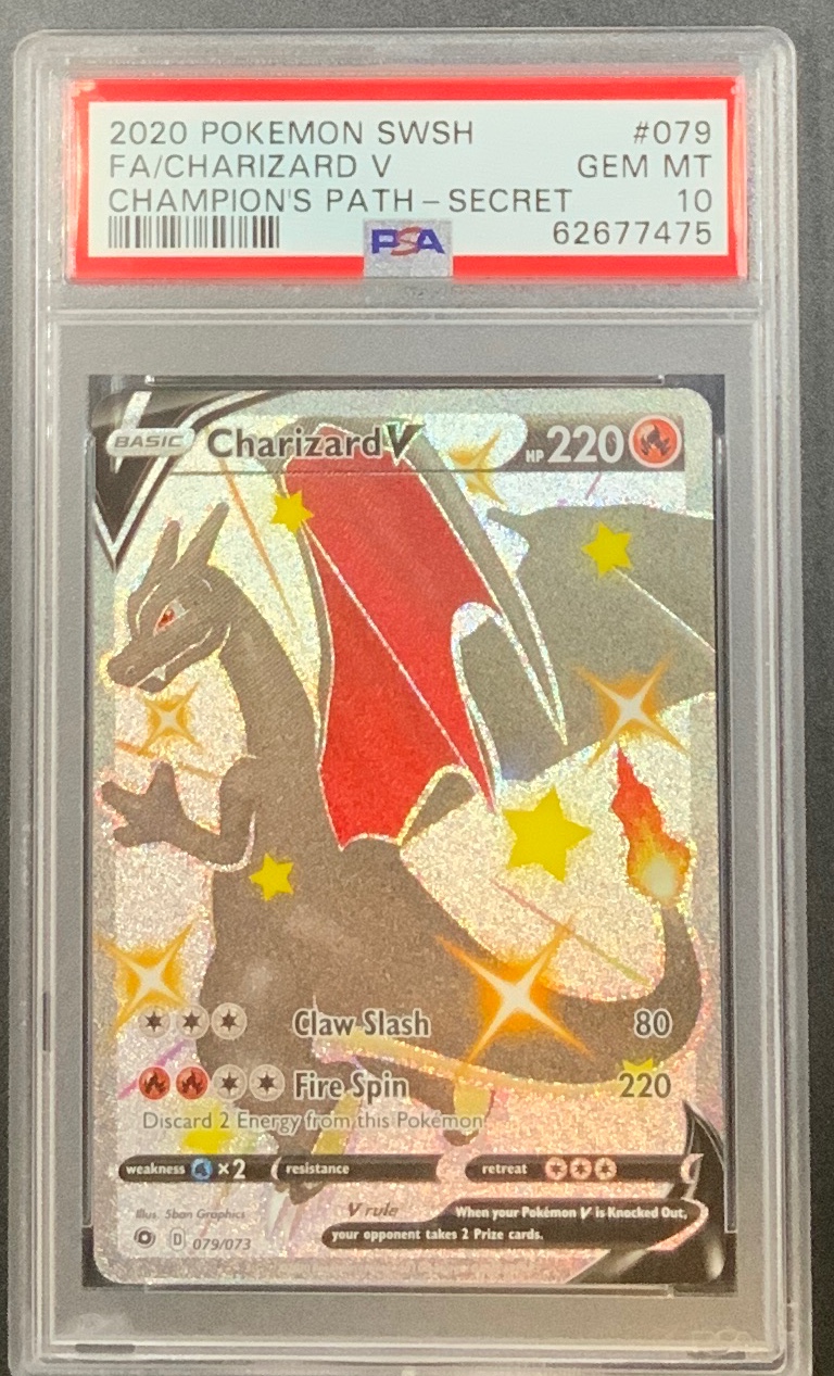 2020 Pokémon Champion's Path Charizard V (Secret)