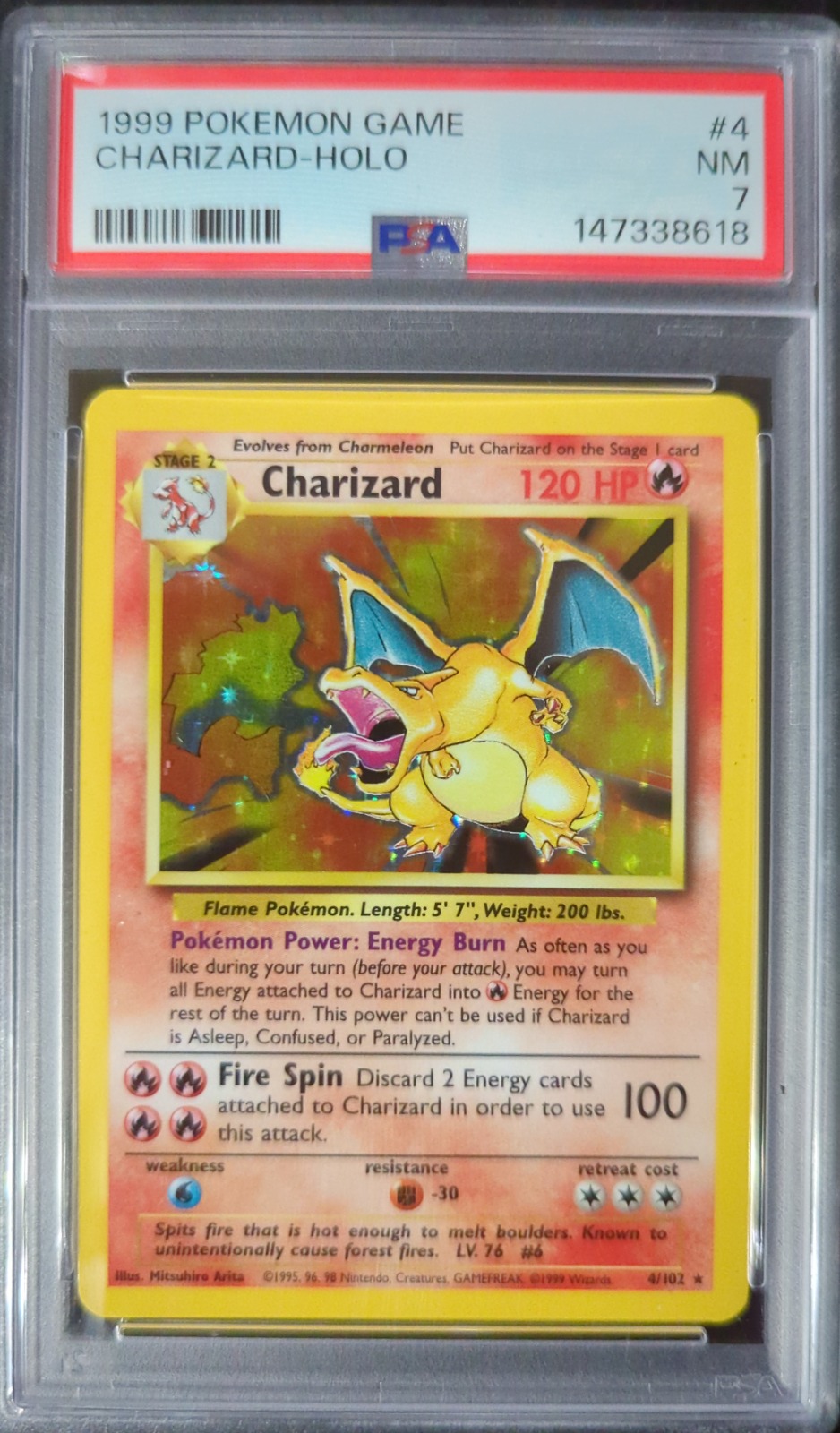 1999 Pokémon Base Set Charizard